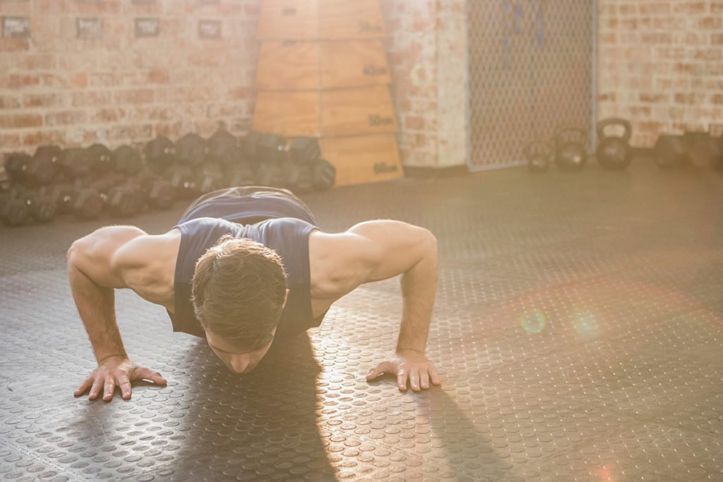 rutina de flexiones principiantes 100