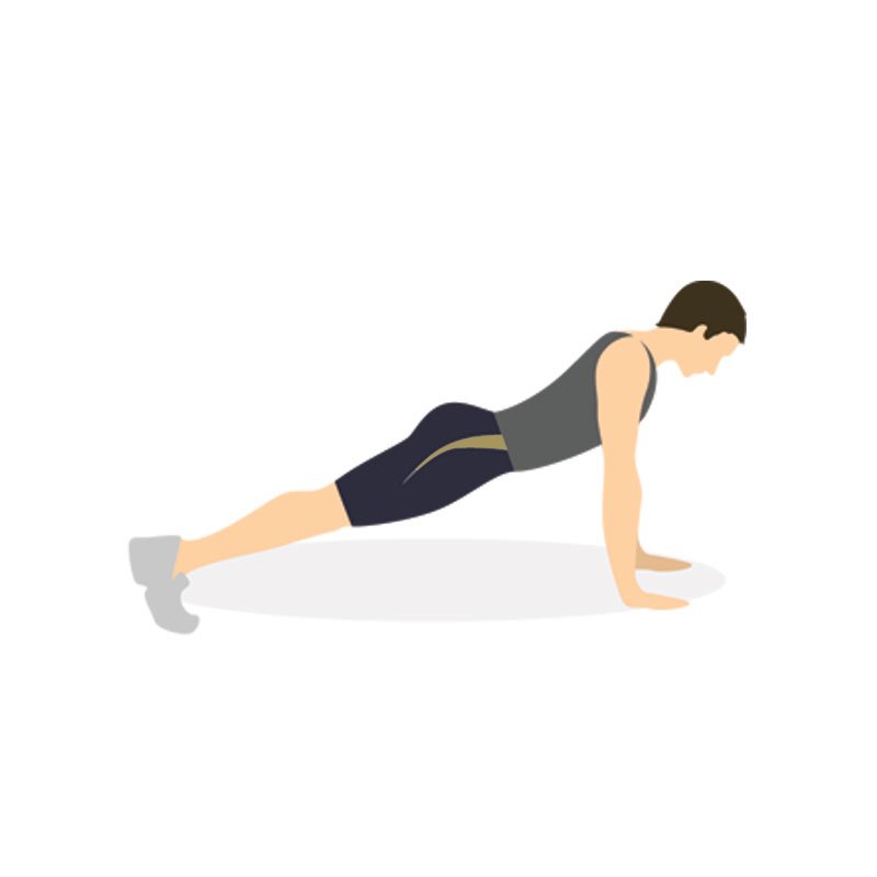 pasos del burpee