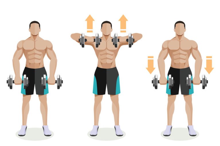 Ejercicios Para Hombro Y Trapecio Con Mancuernas