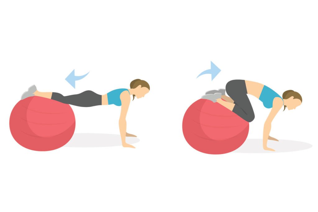 abdominales fitball